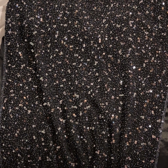 Scala Black Sequin Halter Gown - Picture 8 of 8